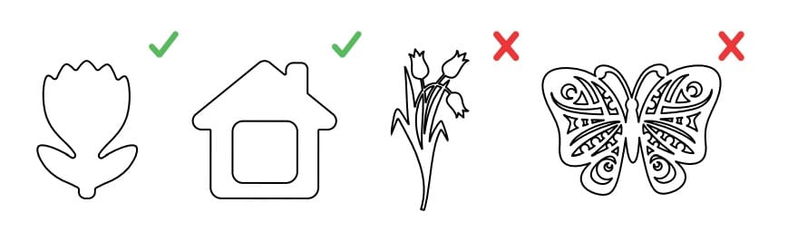 Indicaciones para el troquelado