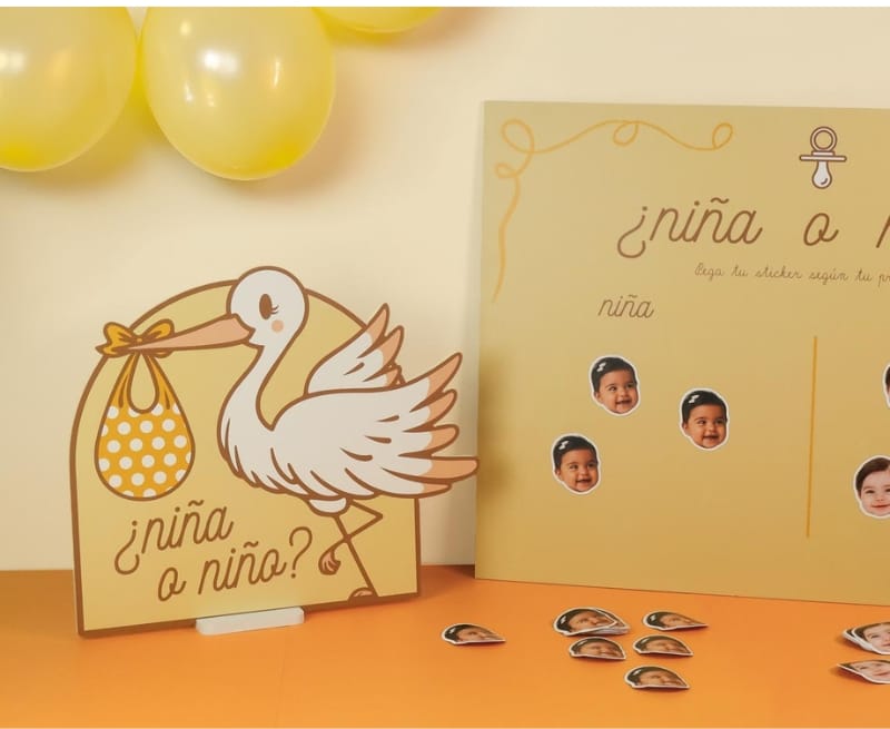 Cartel niña o niño