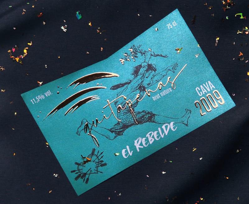 Etiquetas estampado oro