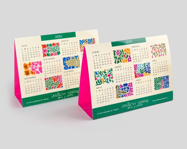 Calendario Mesa Peana