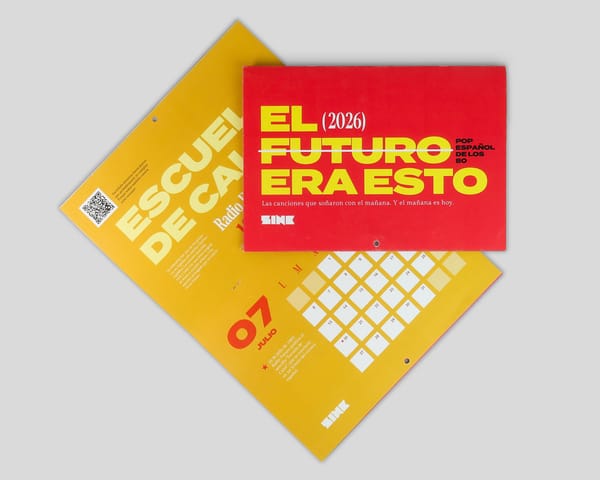 calendario pared grapado