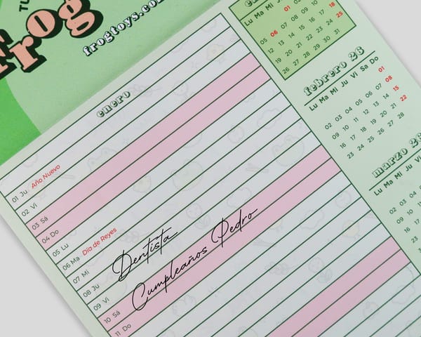 Calendario para nevera