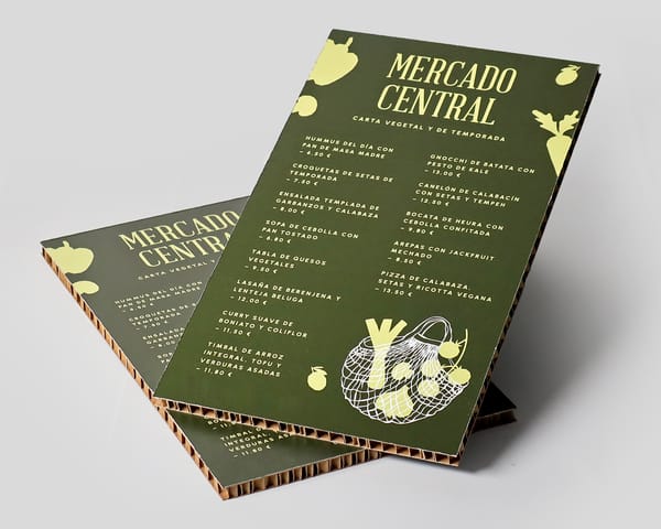 Carta restaurante ecológica