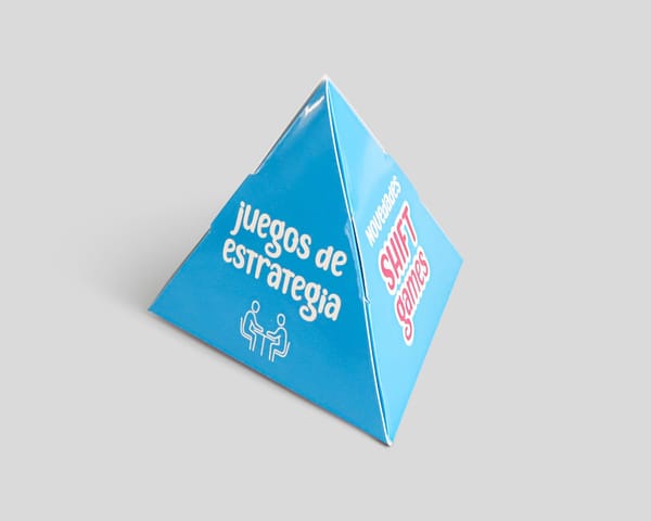 Display piramide equilátero