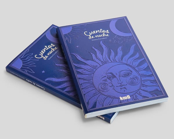 Encuadernado cosido tapa blanda con texturas