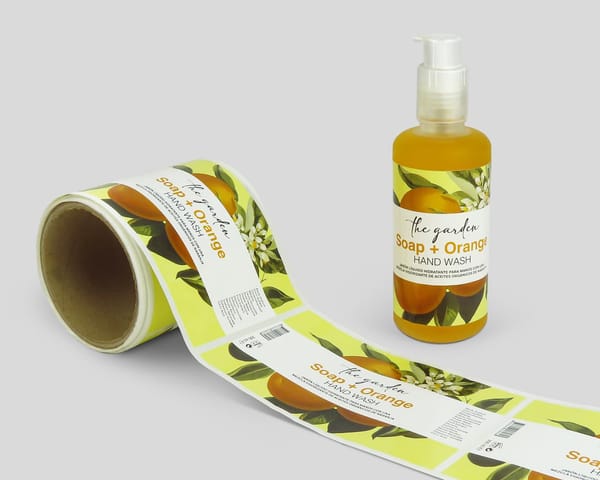 Etiquetas en bobina cosmética