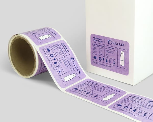 Etiquetas en bobina paquetería