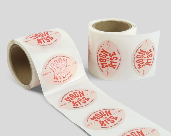 Etiquetas en bobina vino