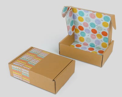 Cajas automontables con base rectangular
