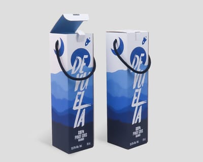Cajas vino con cordón