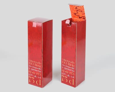 Cajas vino cuadradas