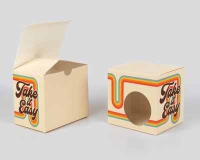 Caja para taza con ventana