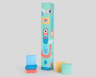 Caja tubo dispensadora