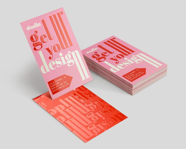 Tarjetas de visita barnizadas