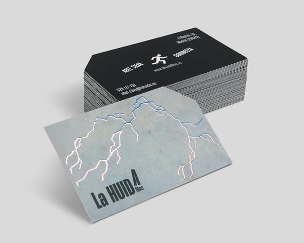 Tarjetas de visita metalizadas