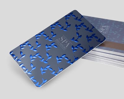 Tarjetas PVC Metalizadas